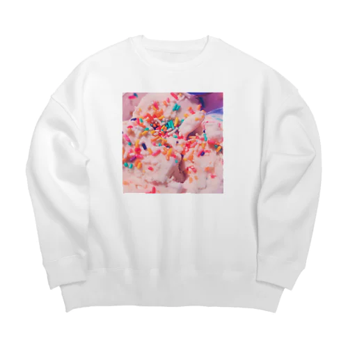 カラフルチョコスプレー Big Crew Neck Sweatshirt