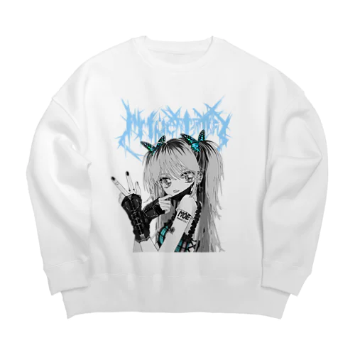 萌 Big Crew Neck Sweatshirt