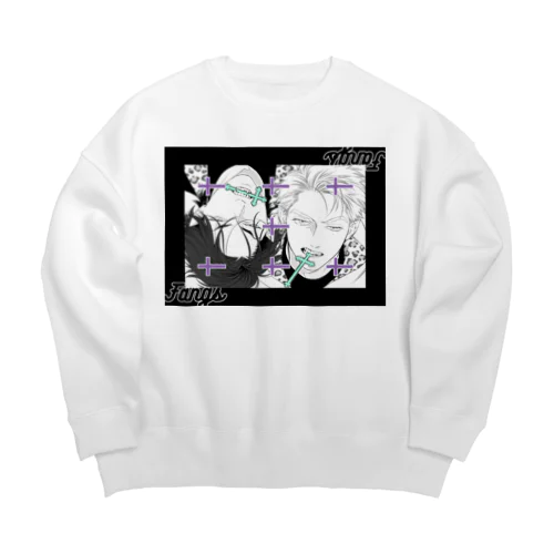 エン推し用：FANGS５話扉絵 Big Crew Neck Sweatshirt