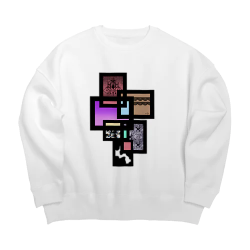 パネル Big Crew Neck Sweatshirt