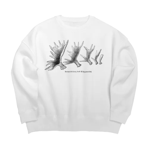 ヘラジカの角 Big Crew Neck Sweatshirt