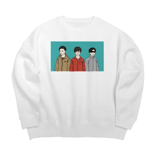 三種の神器TV公式イラストグッズ Big Crew Neck Sweatshirt