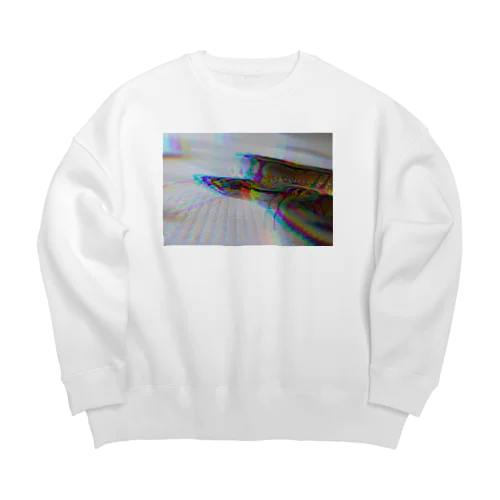 ヘビちゃんおしゃデザイン Big Crew Neck Sweatshirt