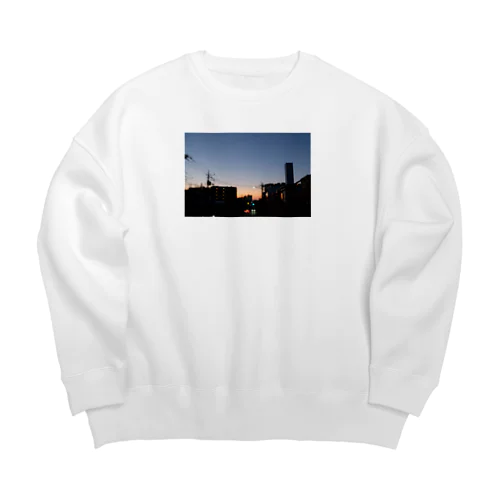 コンタクト落とした朝帰り Big Crew Neck Sweatshirt