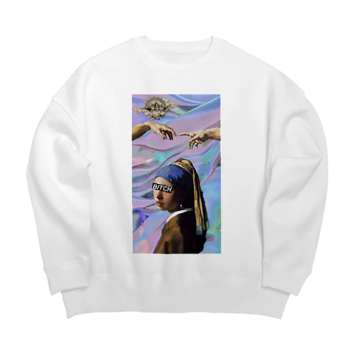 Bitch girl Big Crew Neck Sweatshirt