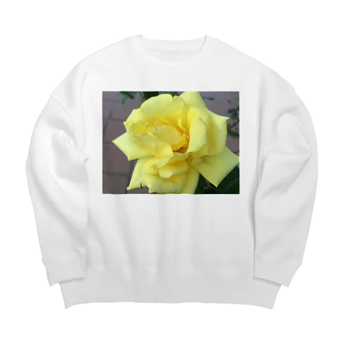 黄色いバラ♫ Big Crew Neck Sweatshirt