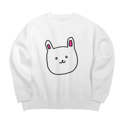 gumi_gumi うさちゃん Big Crew Neck Sweatshirt