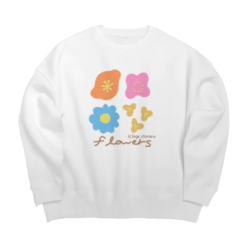 flowers. Big Crew Neck Sweatshirt