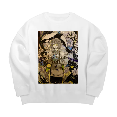 シャチと流星群 Big Crew Neck Sweatshirt