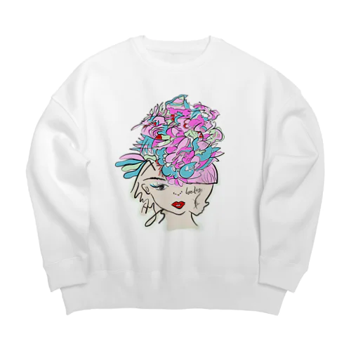 妙音姫 Big Crew Neck Sweatshirt