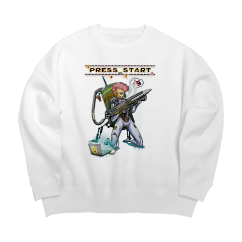 “PRESS START” 2-#1 Big Crew Neck Sweatshirt