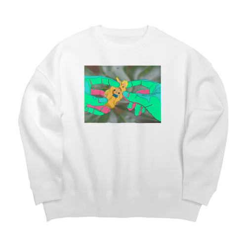 どないしよう Big Crew Neck Sweatshirt