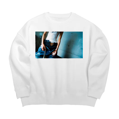 denim  ON  denim Big Crew Neck Sweatshirt