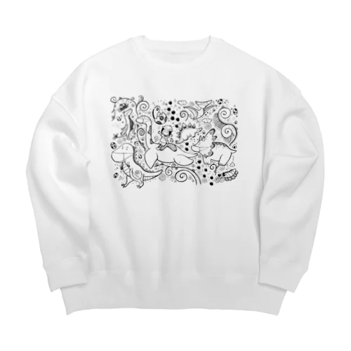 しーちゃんときょうりゅう探検隊 Big Crew Neck Sweatshirt