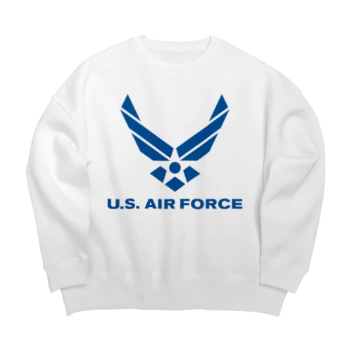 アメリカ空軍-U.S.AIR FORCE-ロゴ ビッグシルエットスウェット