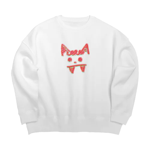 ピンク鬼 Big Crew Neck Sweatshirt