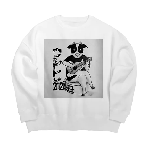 干支 ウシレレ Big Crew Neck Sweatshirt