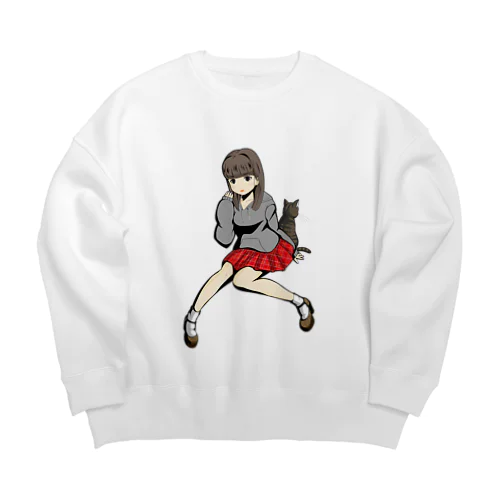 う！ちゃん Big Crew Neck Sweatshirt