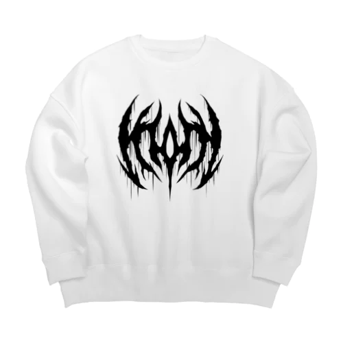 ECTOMY BLACK Big Crew Neck Sweatshirt