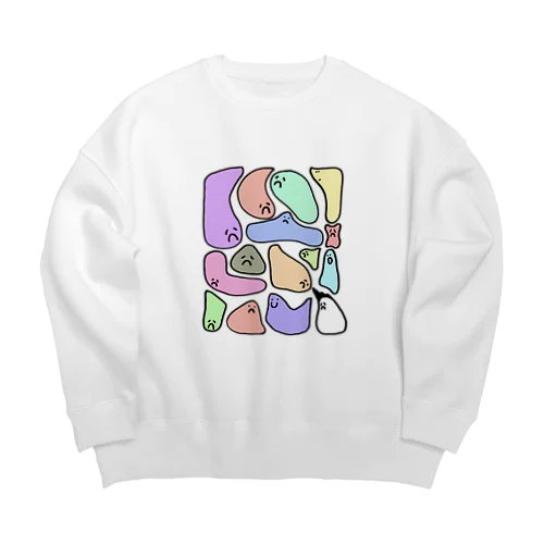 MITSUDANU(colorful) Big Crew Neck Sweatshirt