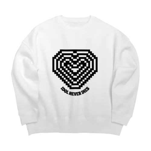 DIAMOND HEART Big Crew Neck Sweatshirt