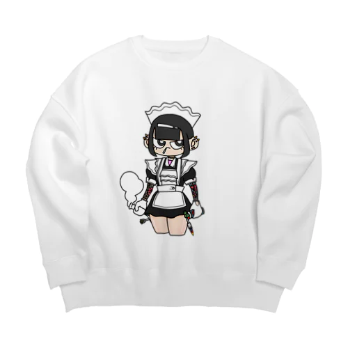 NerdCatHoodies Original girl Big Crew Neck Sweatshirt