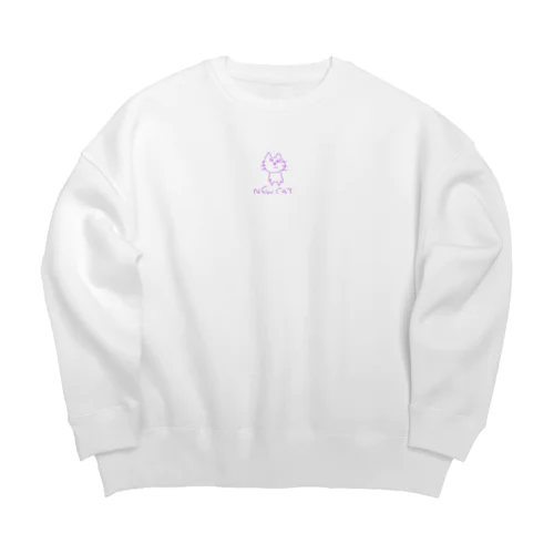 新種のネコです。 Big Crew Neck Sweatshirt