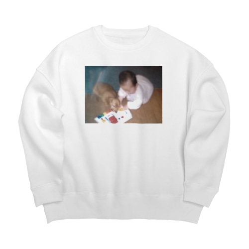 私と犬☆☆ Big Crew Neck Sweatshirt