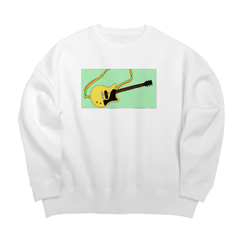 Playing the Guitar Big Crew Neck Sweatshirt