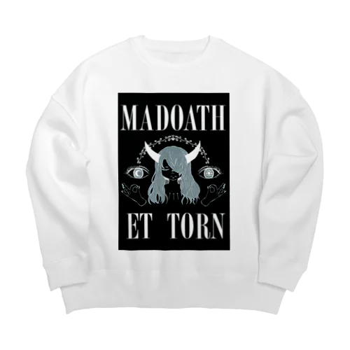 MADOATH ET TORN official Goods Big Crew Neck Sweatshirt