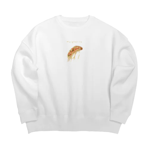 マルゲリータピザ Big Crew Neck Sweatshirt