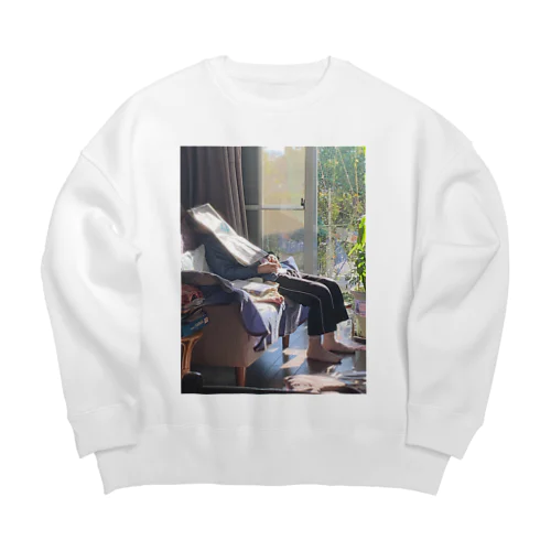 オカンの涅槃〜OKANnoNEHAN Big Crew Neck Sweatshirt