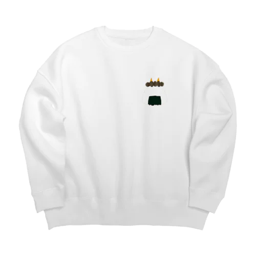 鬼ご飯 Big Crew Neck Sweatshirt