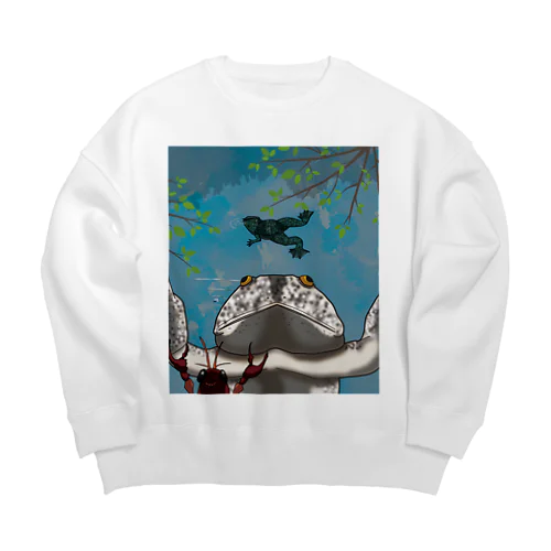 アフリカツメガエル Big Crew Neck Sweatshirt