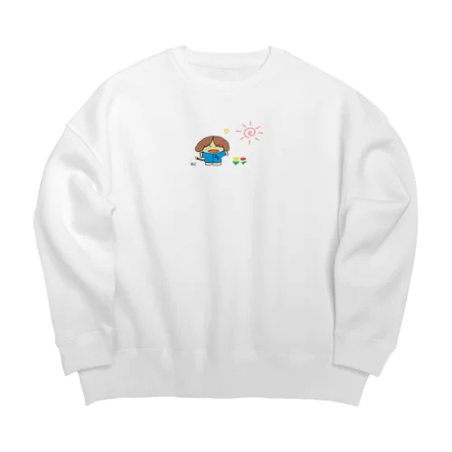 ごきげんビーグル Big Crew Neck Sweatshirt