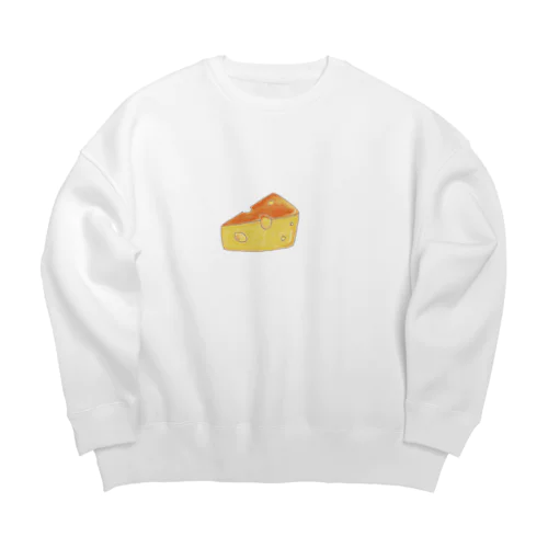 チーズ Big Crew Neck Sweatshirt