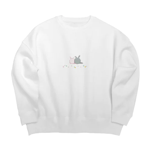 イースターなうさちゃん Big Crew Neck Sweatshirt