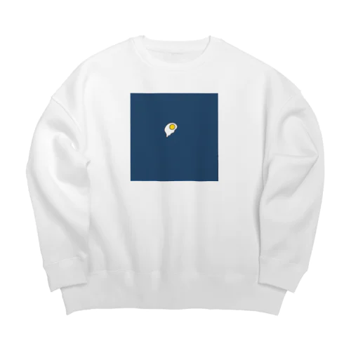 深夜の目玉焼き Big Crew Neck Sweatshirt