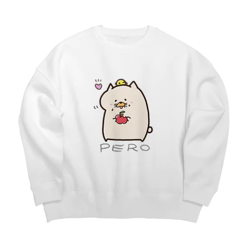 おりんごペロス Big Crew Neck Sweatshirt