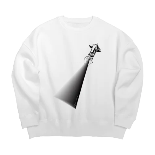 イカスミ Big Crew Neck Sweatshirt