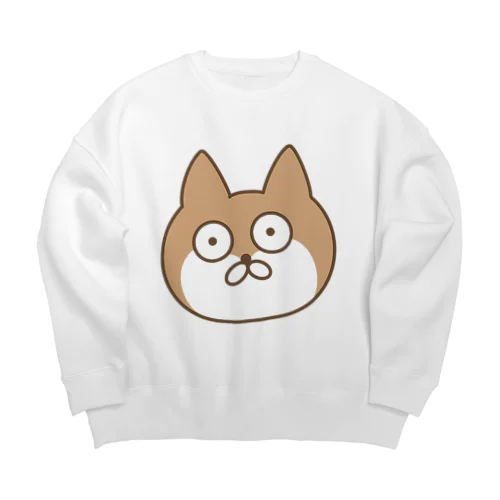 ぽんこつわんこ Big Crew Neck Sweatshirt