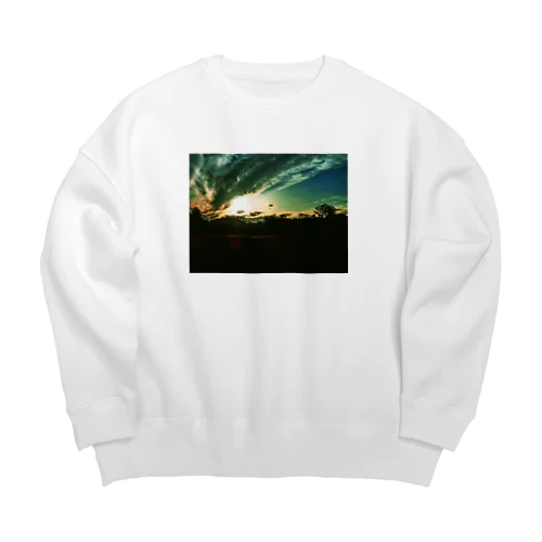 変わる空、変わる雲 Big Crew Neck Sweatshirt