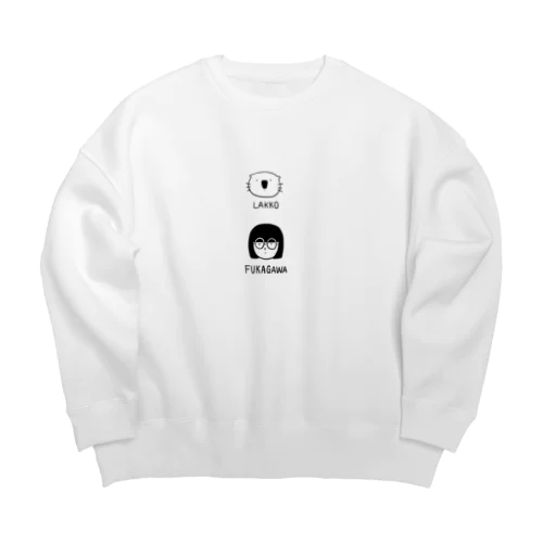 WATASHI_LAKKO Big Crew Neck Sweatshirt