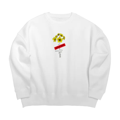 music flower sold out ver Big Crew Neck Sweatshirt
