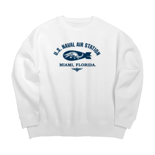 US NAVAL AIR STATION MIAMI Big Crew Neck Sweatshirt