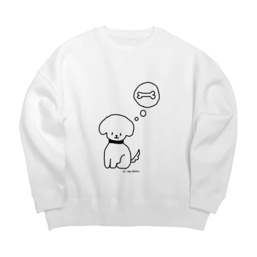 あそびたいイヌ Big Crew Neck Sweatshirt