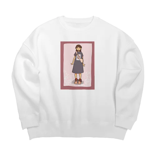 憧れのブルベコーデ Big Crew Neck Sweatshirt