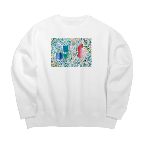 きっとこの香りは金木犀 Big Crew Neck Sweatshirt