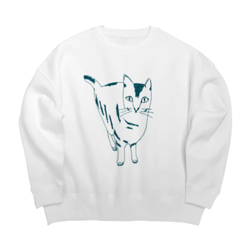 ネコ Big Crew Neck Sweatshirt