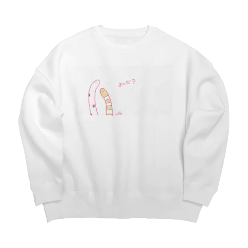 チンアナゴくんとニシキアナゴくん Big Crew Neck Sweatshirt